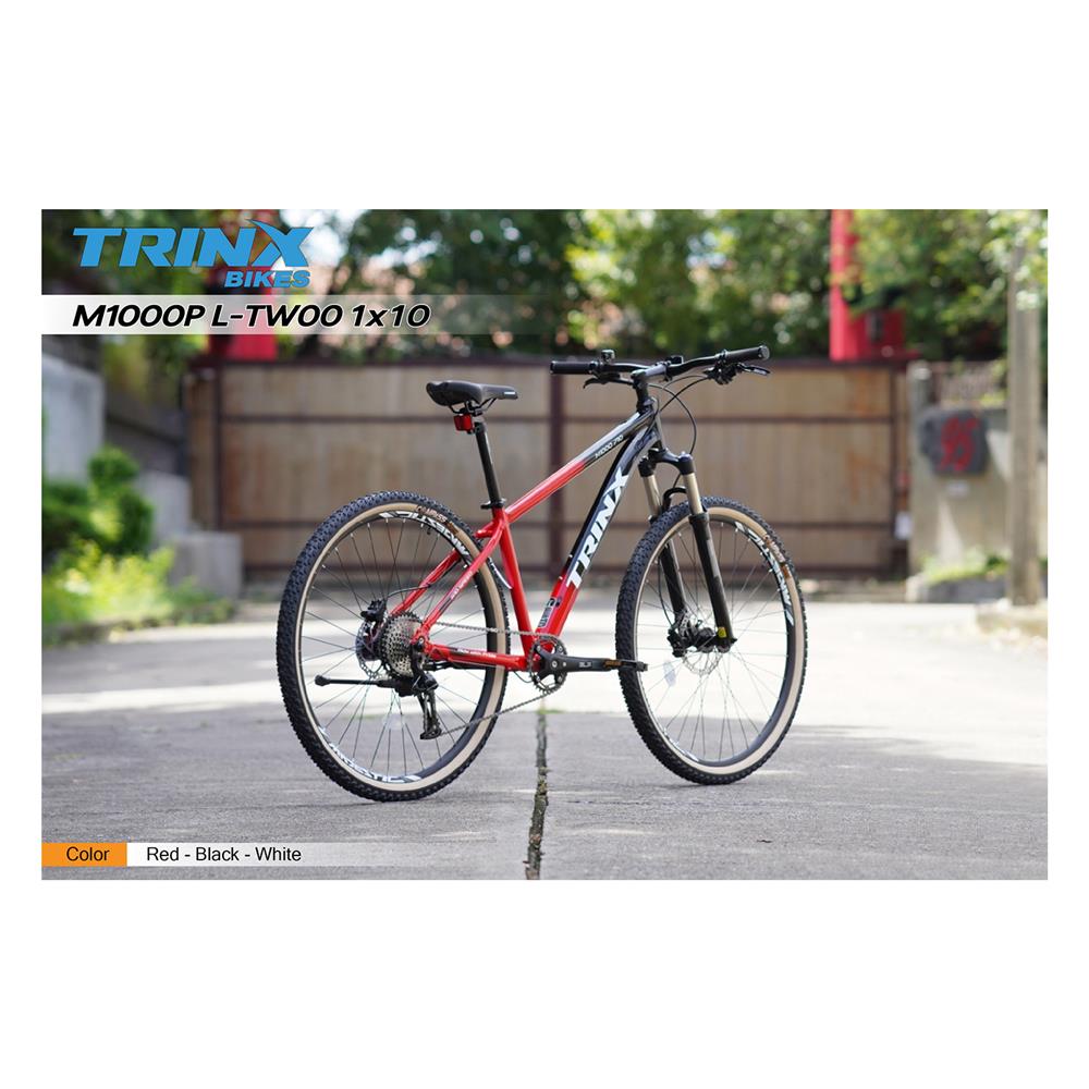 จักรยานเสือภูเขา TRINX M1000P สีดำ/แดง