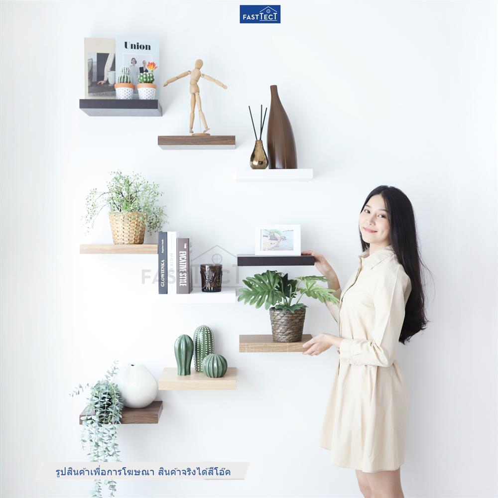 ชั้นแขวนผนัง FASTTECT SS2404-P-OAK 40 ซม. สีโอ๊ค