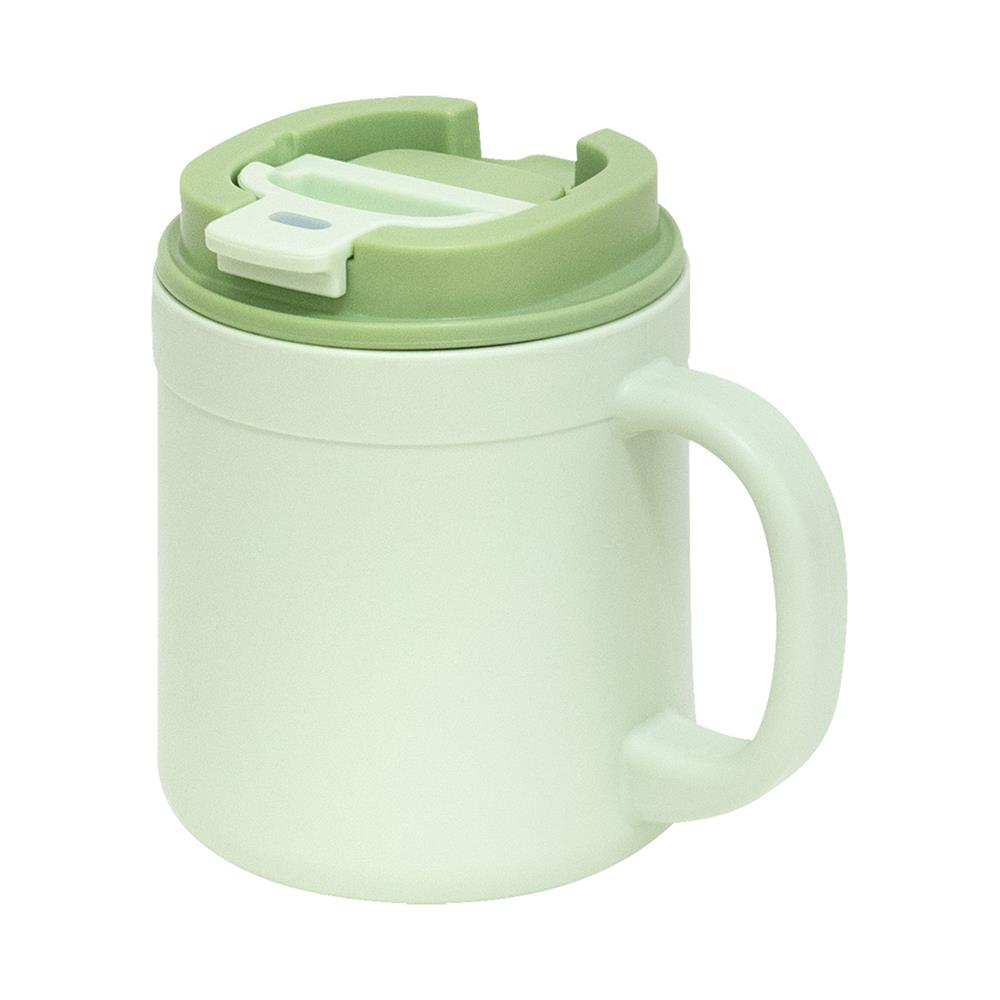 แก้วน้ำมีฝา 0.44 ลิตร DOUBLE LOCK TABLE MUG NO.1805 สีเขียว