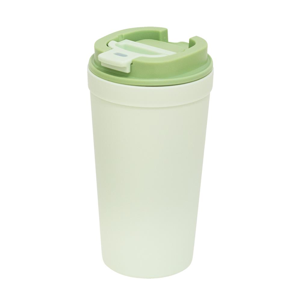 แก้วน้ำมีฝา 0.6 ลิตร DOUBLE LOCK FLIP&SIP NO.1802 สีเขียว