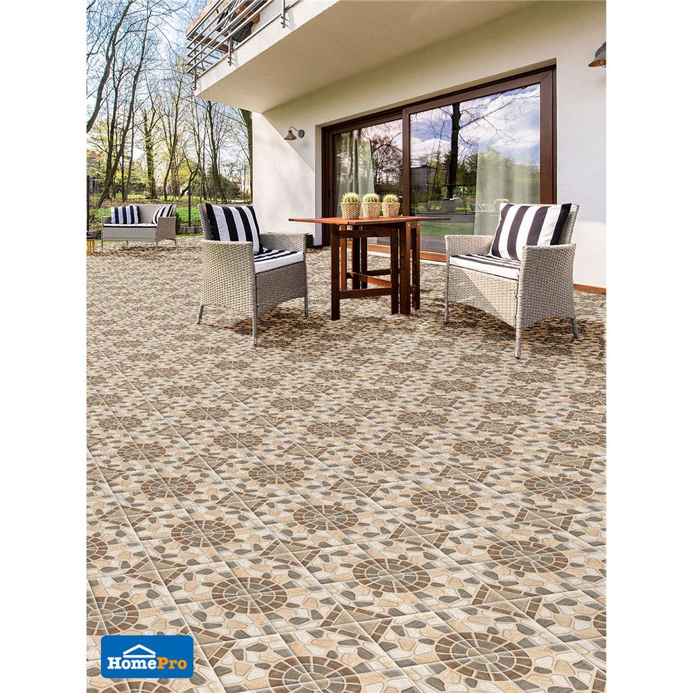 กระเบื้องพื้น 12x12 นิ้ว ภูผา วังบ้านสวน เบจ A 1 ตร.ม.