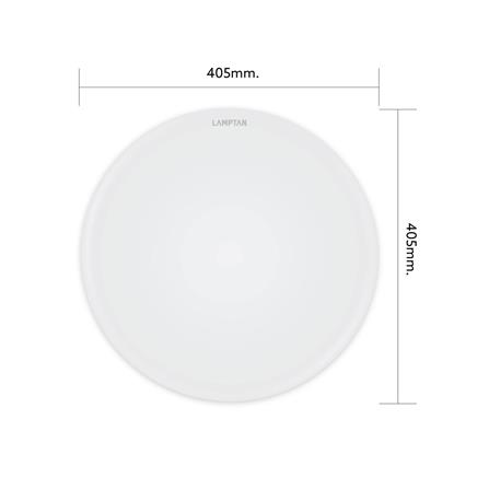 ไฟเพดาน LED LAMPTAN BASIC 16 นิ้ว 36 วัตต์ DAYLIGHT สีขาว_6