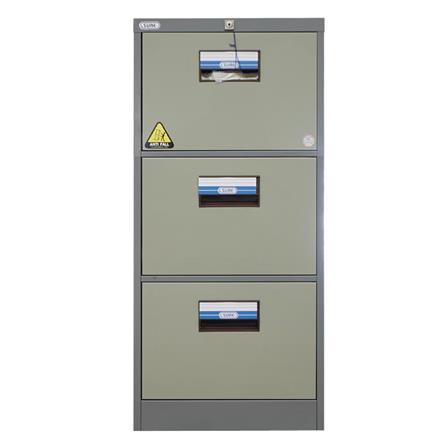 ตู้ลิ้นชักเหล็ก 3 ลิ้นชัก SURE FC-203 สีเทา/ครีม_1