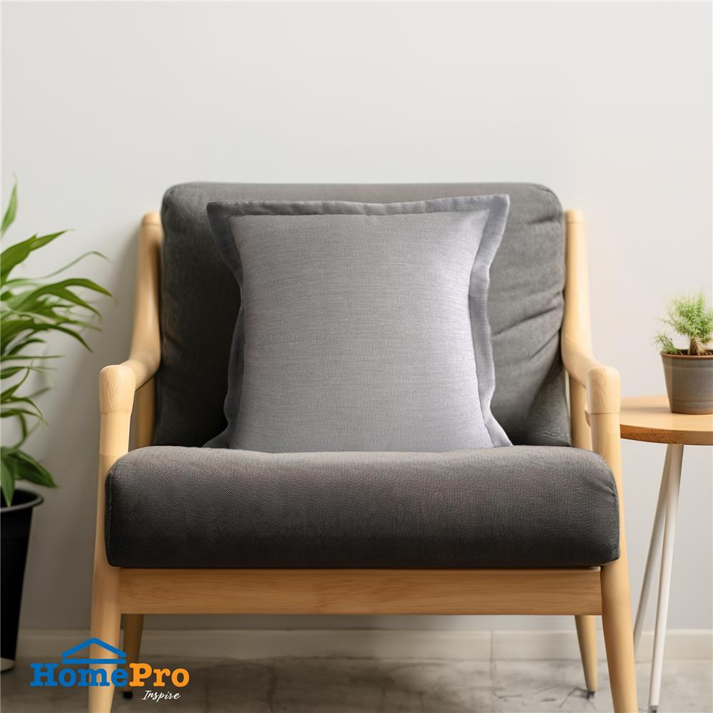 หมอนอิง HOME LIVING STYLE ORGANII 18X18 นิ้ว สีเทา