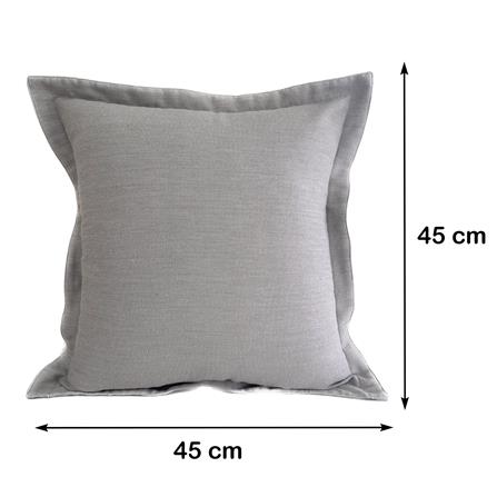 หมอนอิง HOME LIVING STYLE ORGANII 18X18 นิ้ว สีเทา_5