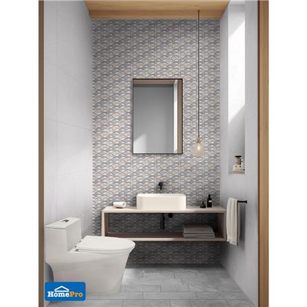 กระเบื้องผนัง 25x40 ซม. TARA เลสเตอร์ เกรย์ 1 ตร.ม._4