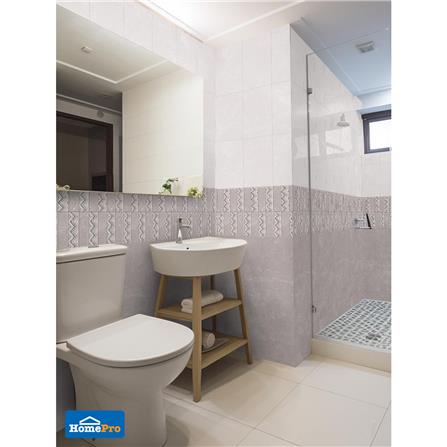 กระเบื้องผนัง 25x40 ซม. TARA พอลลีน กลาง เกรย์ 1 ตร.ม._2