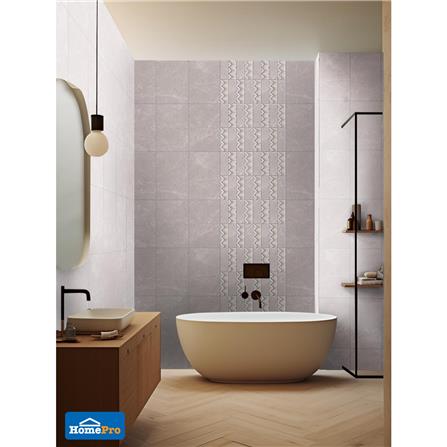 กระเบื้องผนัง 25x40 ซม. TARA พอลลีน กลาง เกรย์ 1 ตร.ม._3