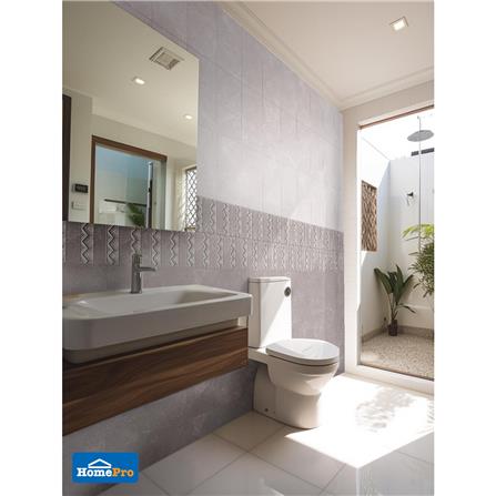 กระเบื้องผนัง 25x40 ซม. TARA พอลลีน กลาง เกรย์ 1 ตร.ม._4