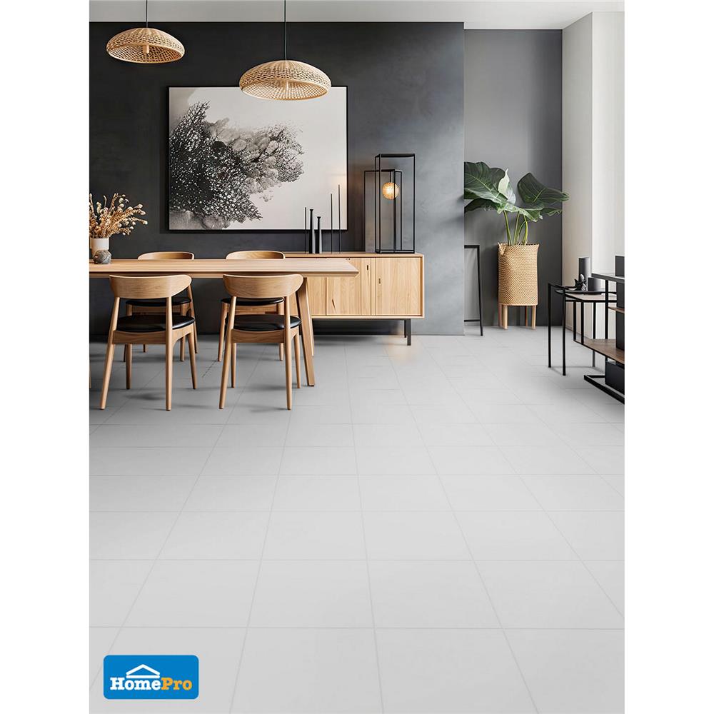 กระเบื้องพื้น 12x12 นิ้ว DURAGRES ดูรา ขาว A 1 ตร.ม.