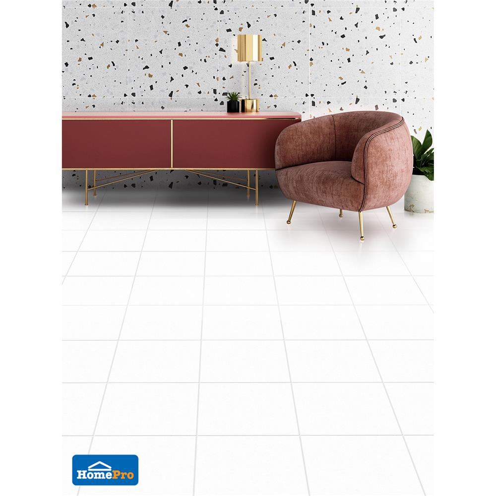 กระเบื้องพื้น 12x12 นิ้ว DURAGRES ดูรา ขาว A 1 ตร.ม.