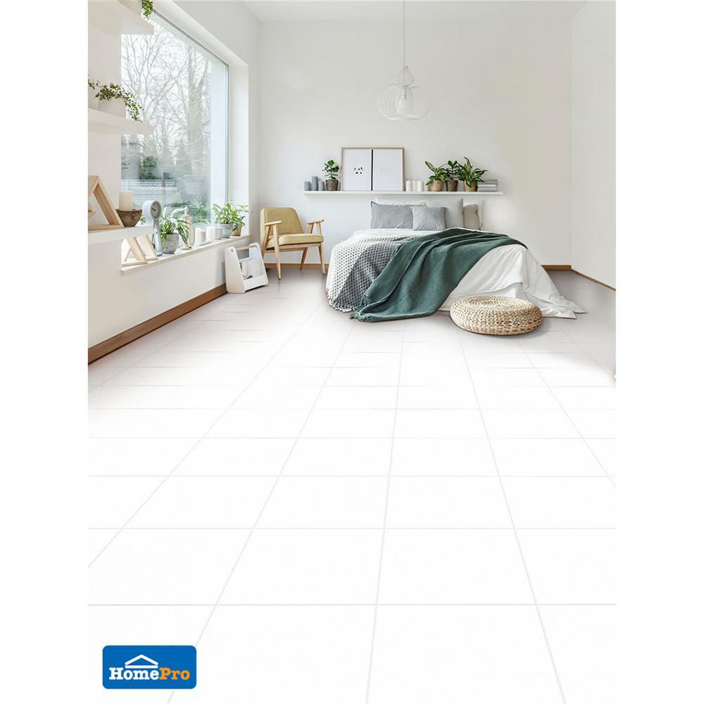 กระเบื้องพื้น 12x12 นิ้ว DURAGRES ดูรา ขาว A 1 ตร.ม.