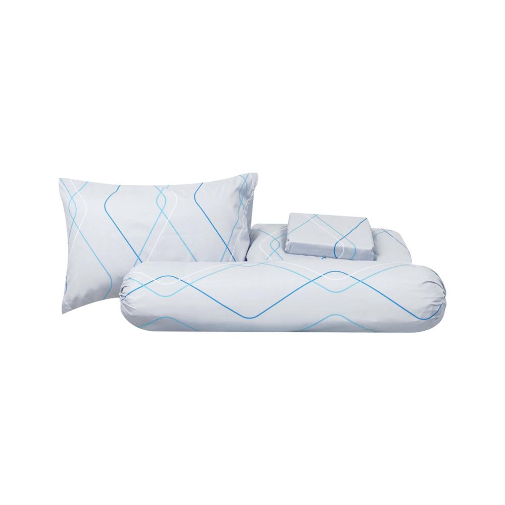 ชุดผ้าปูที่นอน 3.5 ฟุต 4 ชิ้น ME LIVING IVY สีเทา