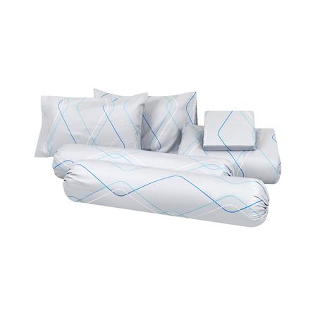 ชุดผ้าปูที่นอน 5 ฟุต 6 ชิ้น ME LIVING IVY สีเทา_2