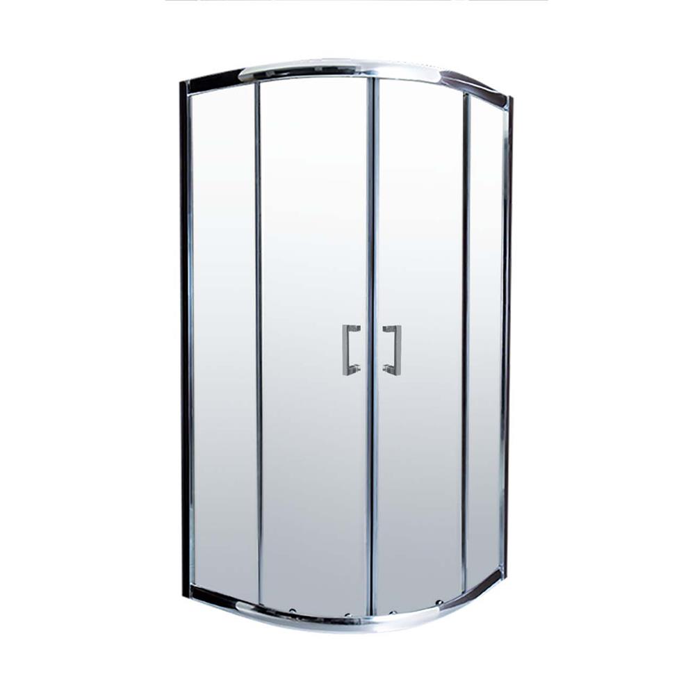 ฉากกั้นอาบน้ำ I-SPA I-CUR004GCR 100x100x190 ซม. สีโครม