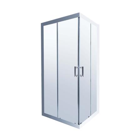 ฉากกั้นอาบน้ำ I-SPA I-SQU004GWH 100x100x190 ซม. สีขาว