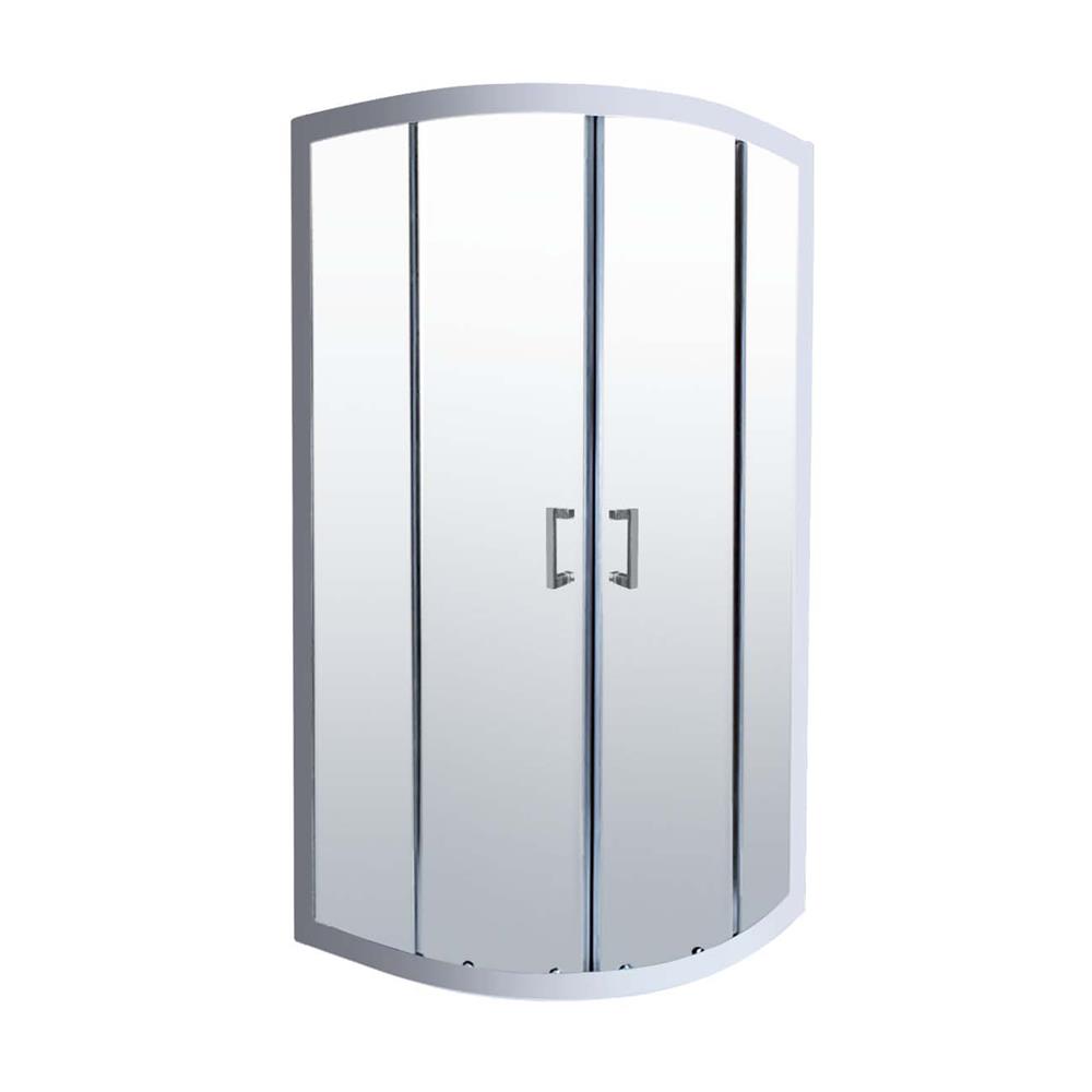 ฉากกั้นอาบน้ำ I-SPA I-CUR004GWH 100x100x190 ซม. สีขาว