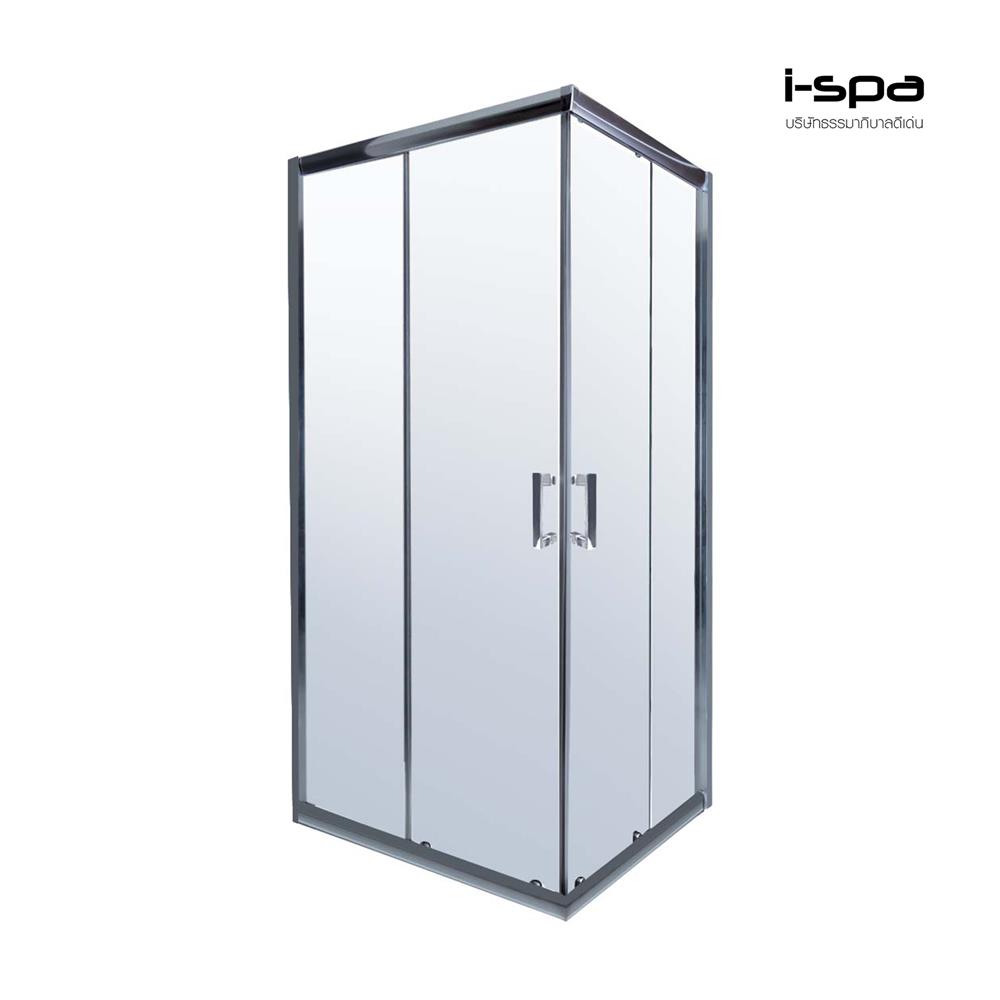 ฉากกั้นอาบน้ำ I-SPA I-SQU003GCR 90x90x190 ซม. สีโครม