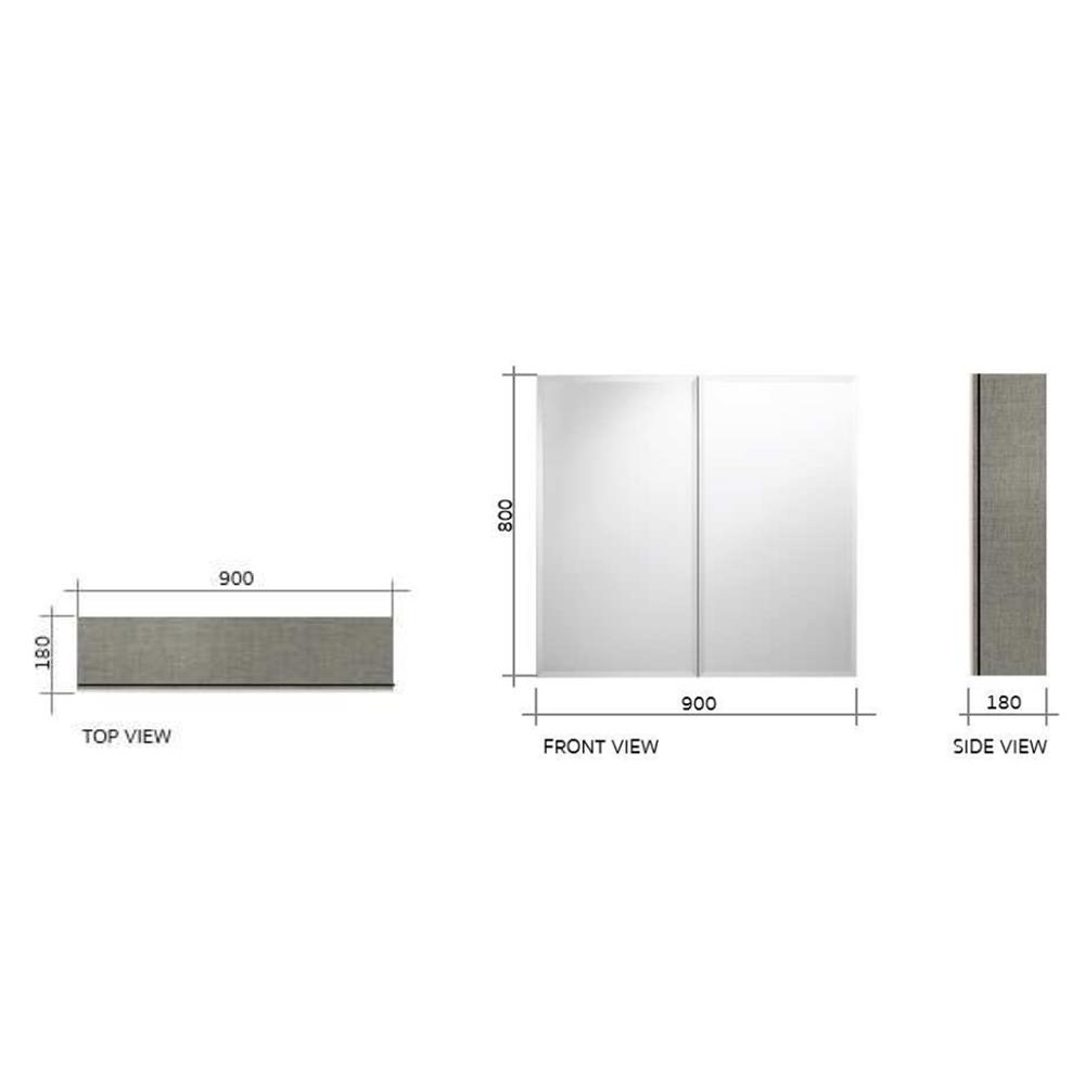 ตู้กระจกเคาน์เตอร์ COTTO V4202 สีเทา