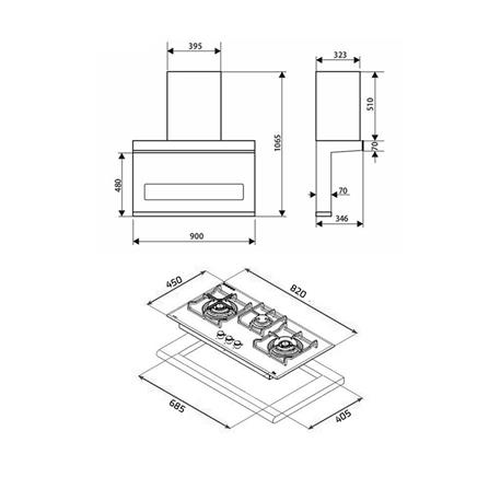 เตาฝัง+ค.ดูดควัน TEKA GB LUX 82 3G+DSW 995G_4