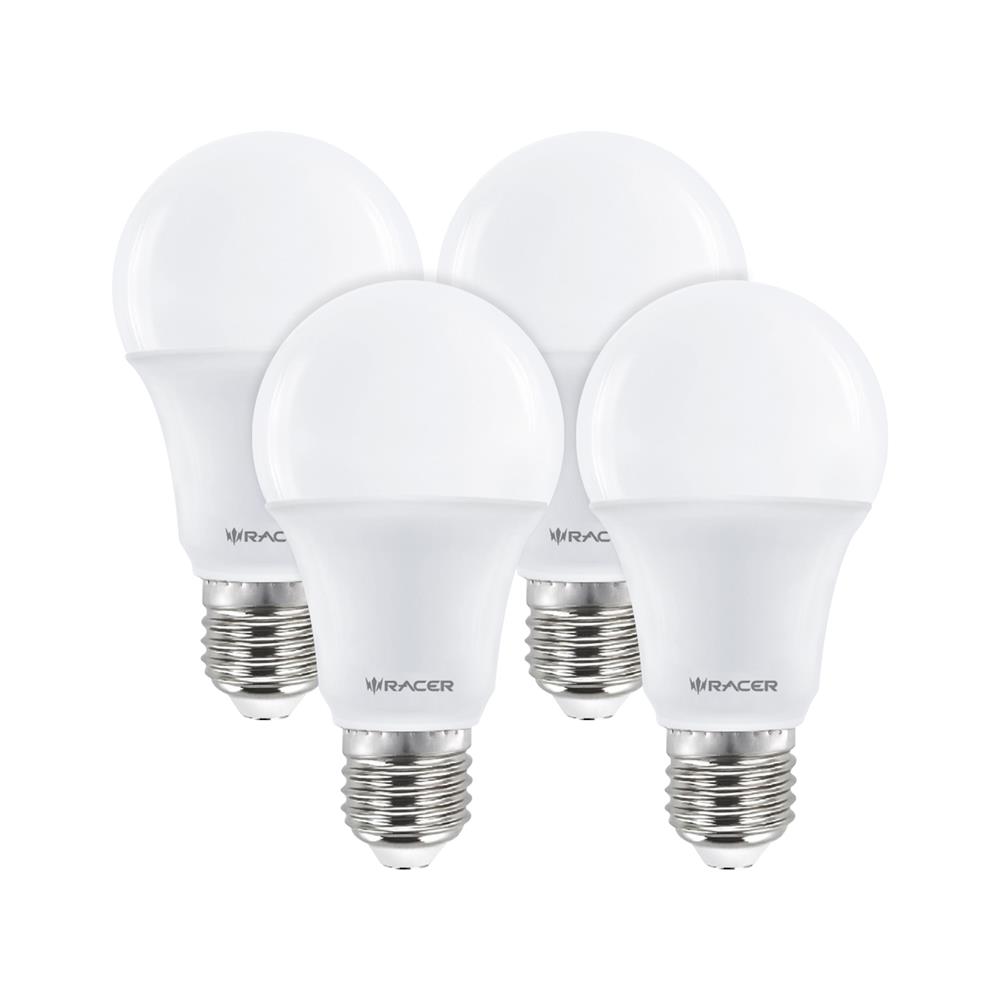 หลอด LED RACER A60 KIMMIE 12.5 วัตต์ DAYLIGHT E27 แพ็ก 4 ชิ้น