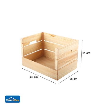 ลังไม้ STACKO HOME XXL 38x26x24 ซม. สีธรรมชาติ_5