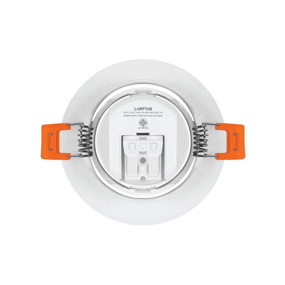 ดาวน์ไลท์ LED LAMPTAN ANTI GLARE 3.5 นิ้ว 7 วัตต์ WARM WHITE สีขาว