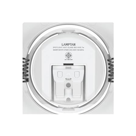 ดาวน์ไลท์ LED LAMPTAN ANTI GLARE 3.5 นิ้ว 7 วัตต์ WARM WHITE สีขาว_8