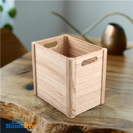 กล่องลังไม้ STACKO DIY M 19x26x24 ซม. สีน้ำตาล_4