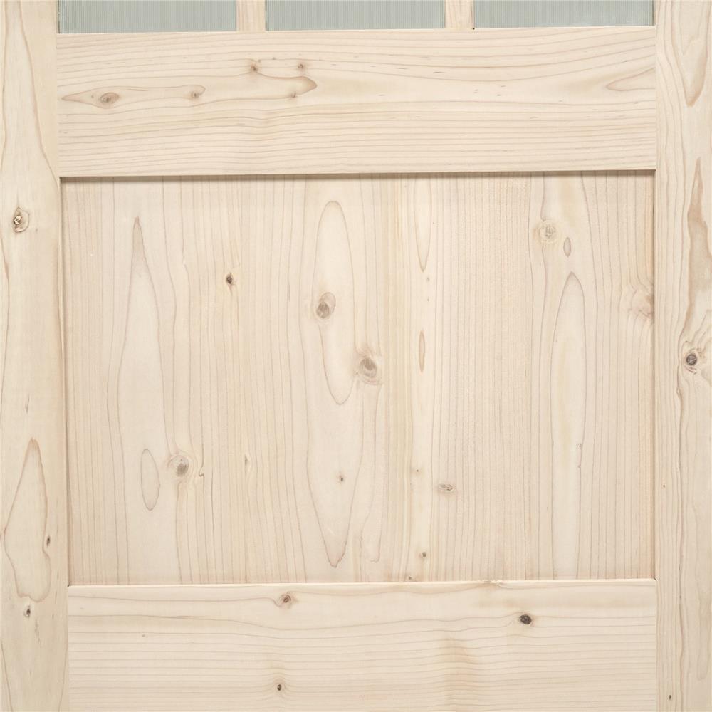 ประตูไม้เฮมล็อกเฟอร์ AZLE ZEN 80X200 ซม. สีธรรมชาติ ไม่เจาะลูกบิด