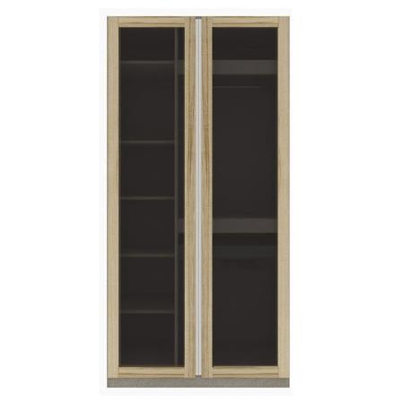 ตู้เสื้อผ้า 2 บานเปิด KONCEPT BLOX 19216702 100 ซม. สีไม้อ่อน_0