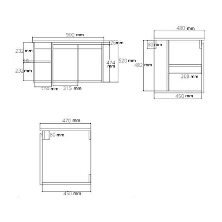 เคาน์เตอร์ COTTO V08176PJ ลายไม้_1