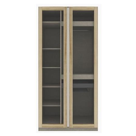 ตู้เสื้อผ้า 2 บานเปิด KONCEPT BLOX 19216677 100 ซม. สีไม้อ่อน_0