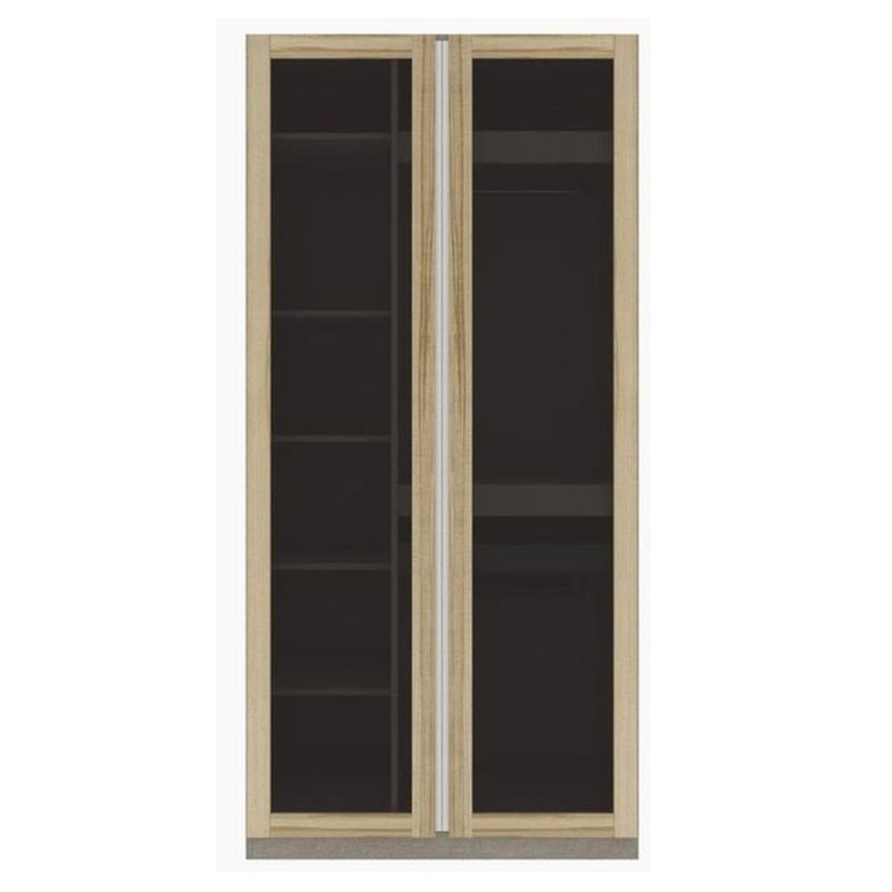 ตู้เสื้อผ้า 2 บานเปิด KONCEPT&nbsp;BLOX 19216682 100 ซม. สีไม้อ่อน