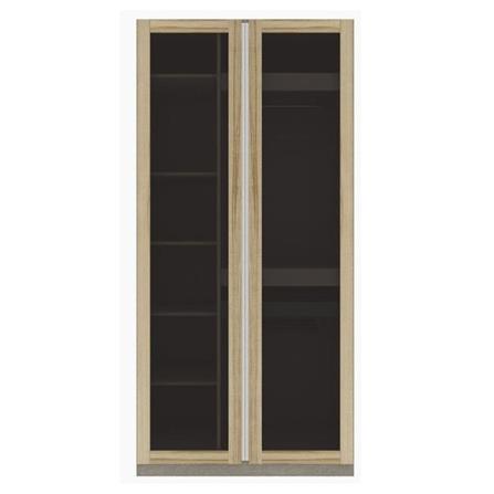 ตู้เสื้อผ้า 2 บานเปิด KONCEPT BLOX 19216682 100 ซม. สีไม้อ่อน_0