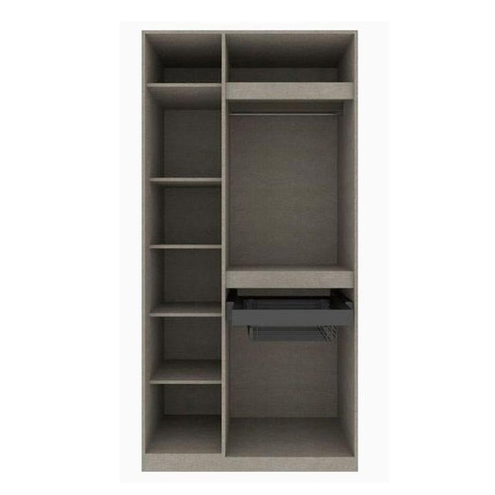 ตู้เสื้อผ้า 2 บานเปิด KONCEPT&nbsp;BLOX 19216680 100 ซม. สีไม้เข้ม