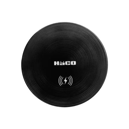 ชุดเต้ารับ 3 ช่องแนวตั้งฝังโต๊ะ พร้อมแท่นชาร์จไร้สาย HACO PTB-3W-PBK/EU-USB สีดำ_6