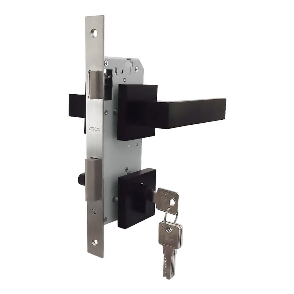 มือจับก้านโยกห้องทั่วไป MORTISE SOLO MS 5525 BN สีดำ