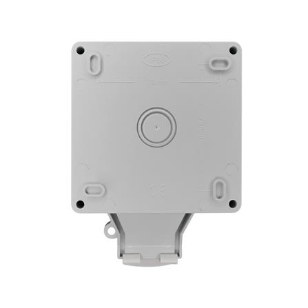 หน้ากากกันน้ำพร้อมเต้ารับ HACO WH-S66-E2 สีเทา_5