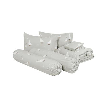 ชุดผ้าปูที่นอน 6 ฟุต 6 ชิ้น ME LIVING CUTE GOOSE สีน้ำตาล_2