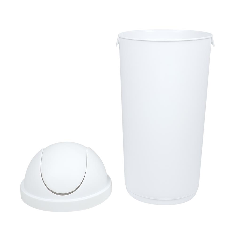 ถังขยะกลม ฝาสวิง ACCO 45 ลิตร สีขาว