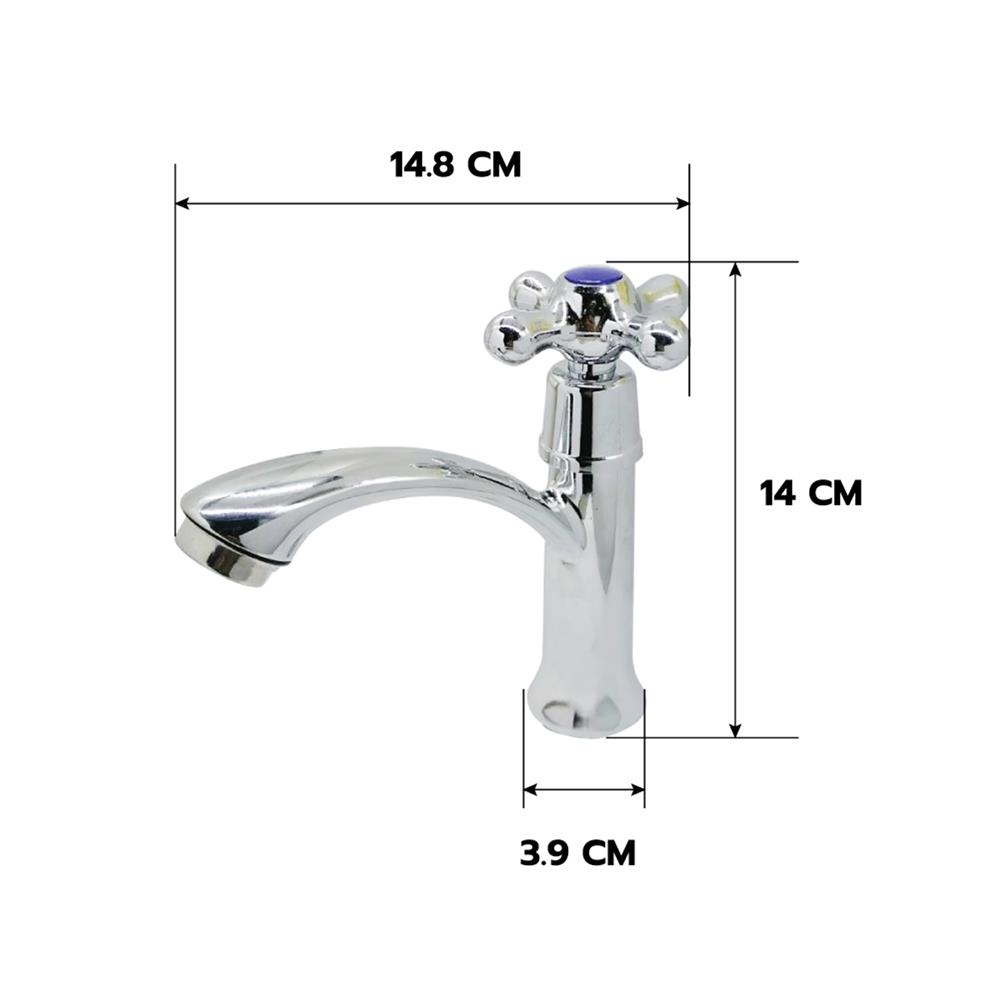 ก๊อกอ่างล้างหน้าเดี่ยว HOEN EN-004(T) สีโครม