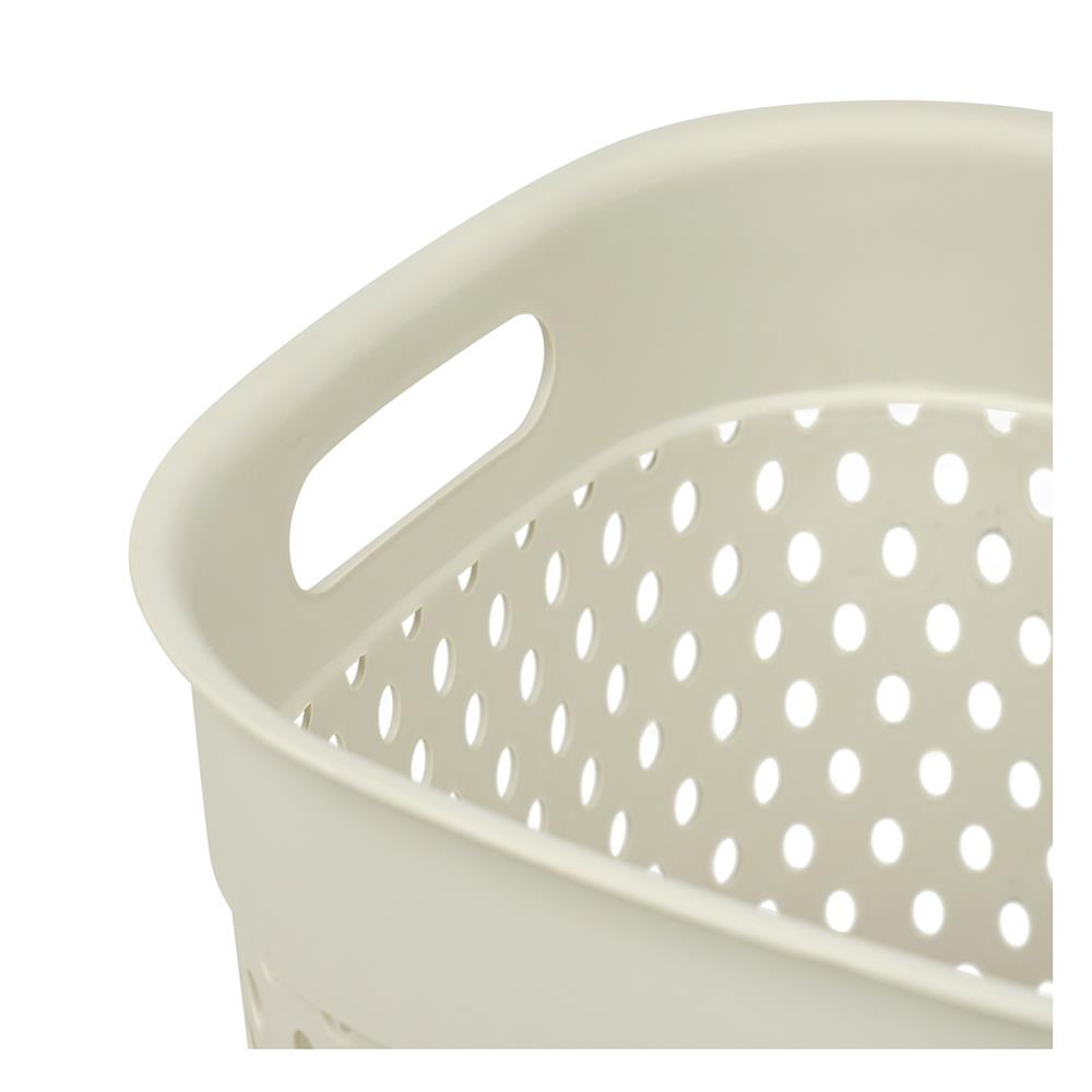 ถังขยะเหลี่ยม ACCO BASKET 14 ลิตร สีเบจ