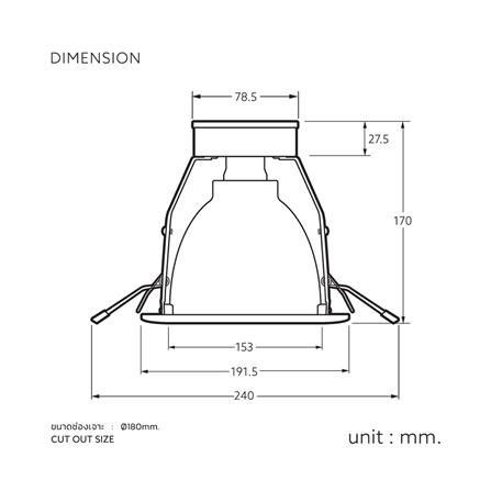 ดาวน์ไลท์ LAMPTAN DOWNLIGHT ONIX 6 นิ้ว สีขาว กลม_5