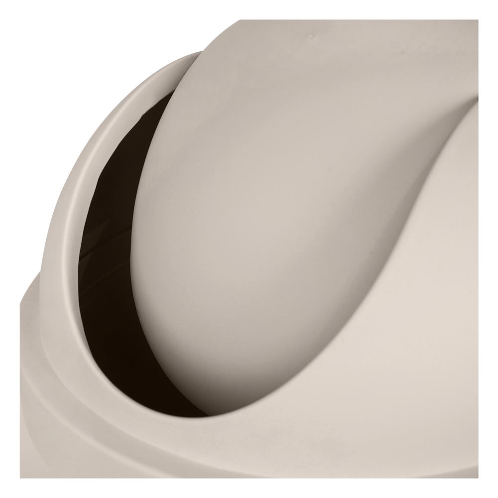 ถังขยะกลม ฝาสวิง ACCO 45 ลิตร สีเบจ