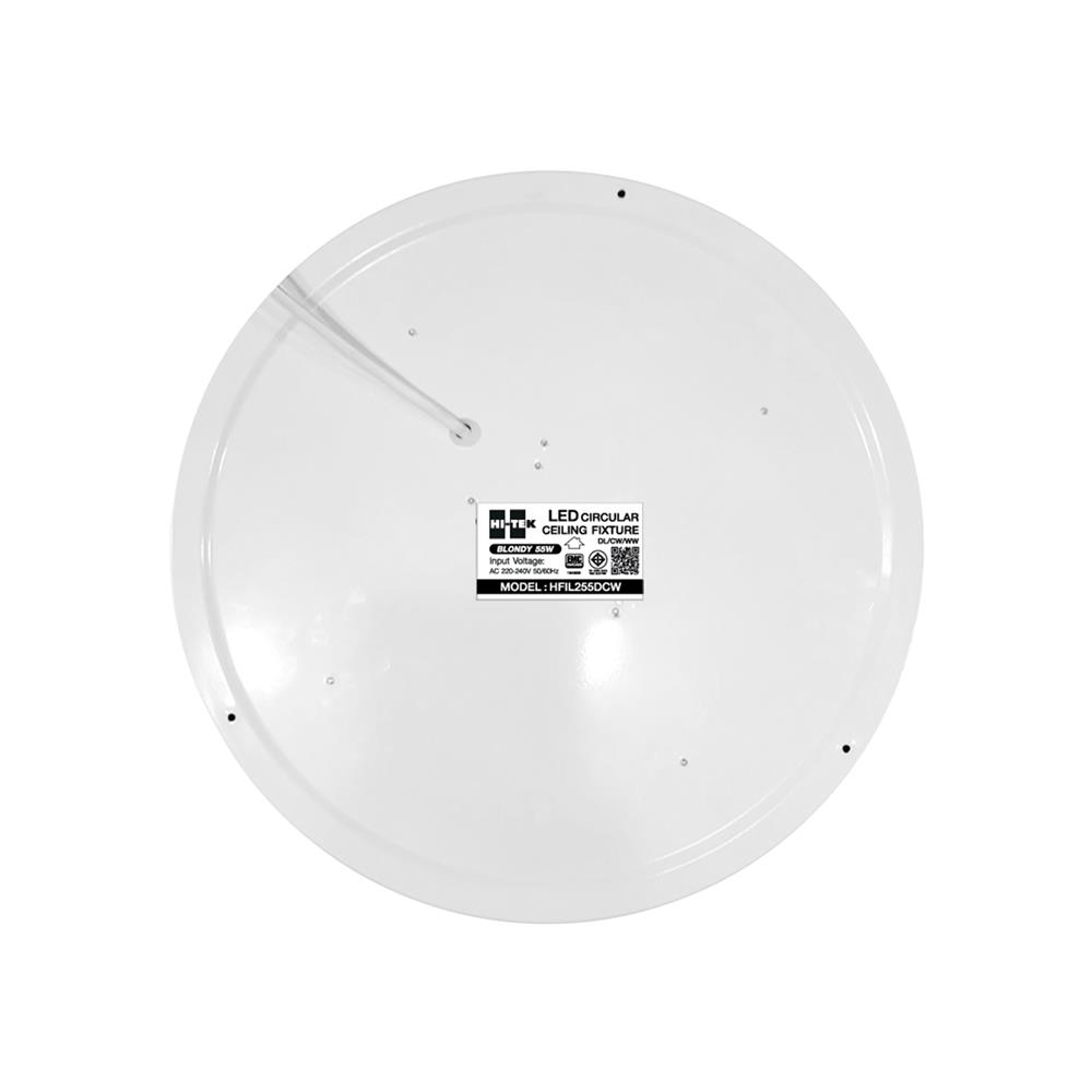 ไฟเพดาน LED HI-TEK HFIL255DCW 19.3 นิ้ว 55 วัตต์ DAYLIGHT/CO0L WHITE/WARM WHITE สีขาว/ทอง