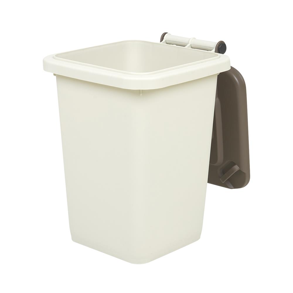 ถังขยะเหลี่ยมฝาเปิด ACCO MINI 11 ลิตร สีเบจ/น้ำตาล