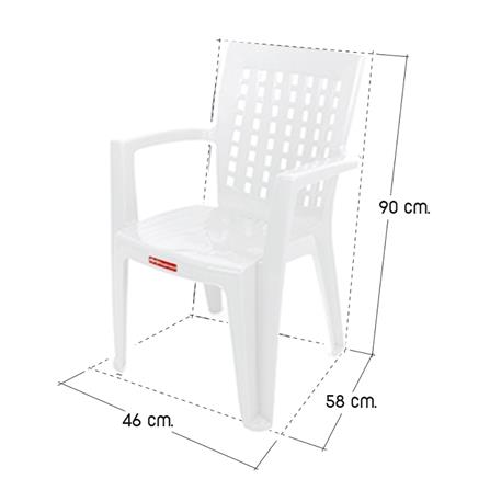 เก้าอี้พลาสติก SUPERWARE CH-67 สีขาว_3