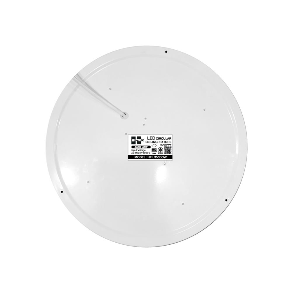 ไฟเพดาน LED HI-TEK HFIL355DCW 19 นิ้ว 55 วัตต์ DAYLIGHT/COOL WHITE/WARM WHITE สีขาว/ทอง