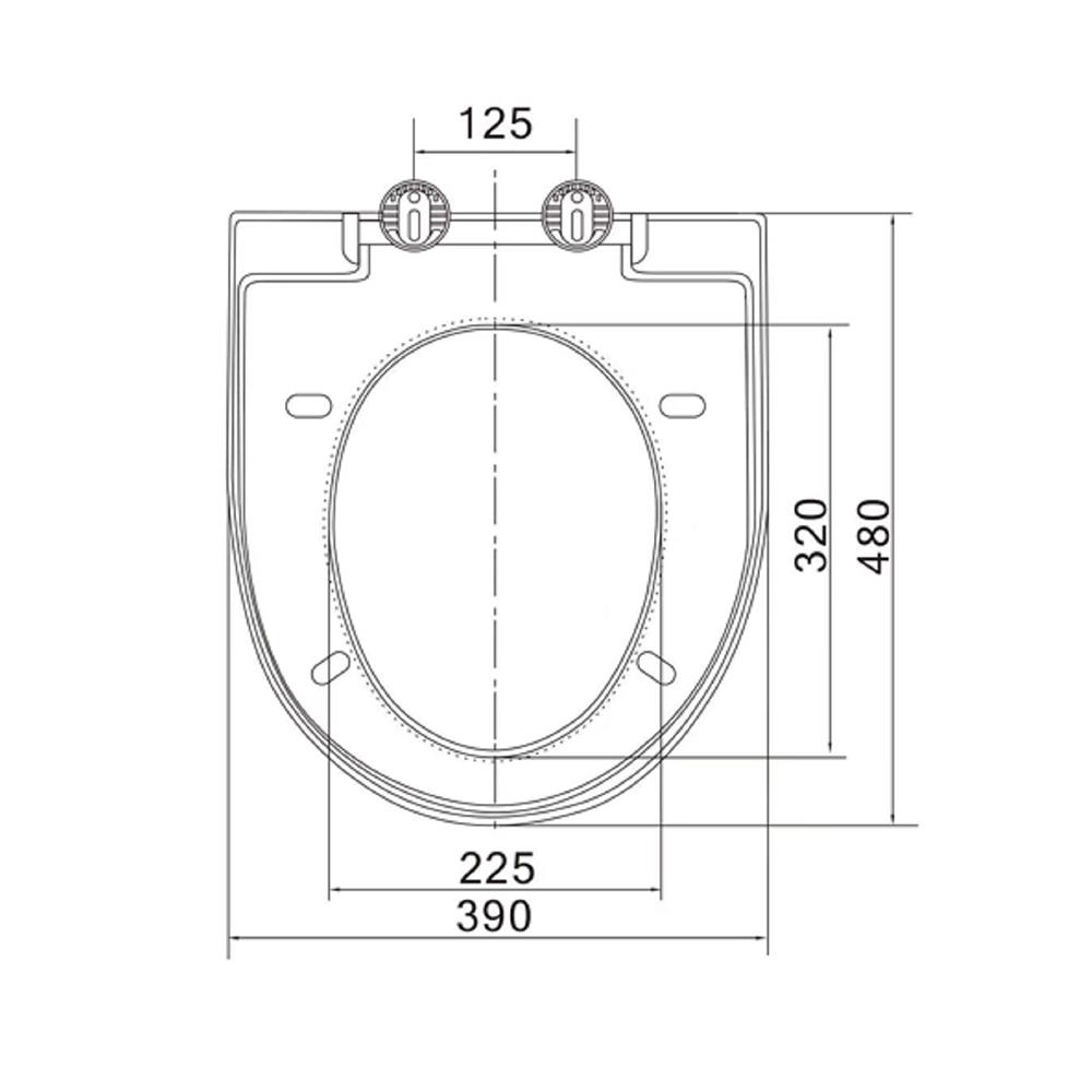 ฝารองนั่ง SLOW CLOSE MOYA 2040